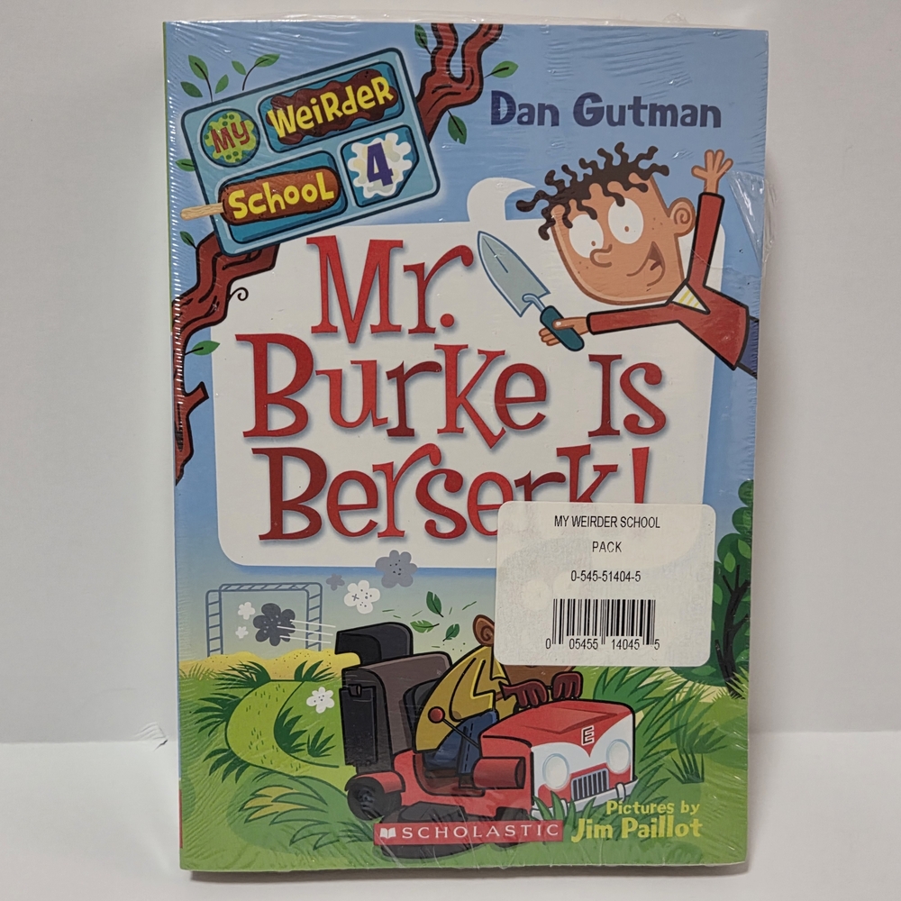 Scholastic My Weirder School — Bright Green & Purple Illustrated Back Cover